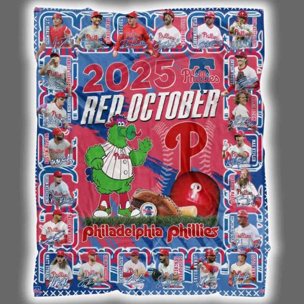 2025 Phillies Red October Blanket