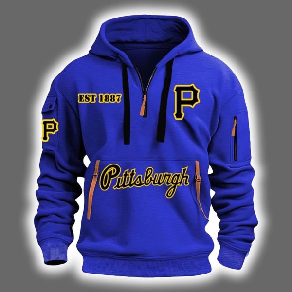 2025 Pirates Est 1887 Quarter Zip Hoodie 2