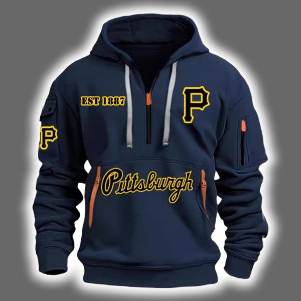 2025 Pirates Est 1887 Quarter Zip Hoodie 3