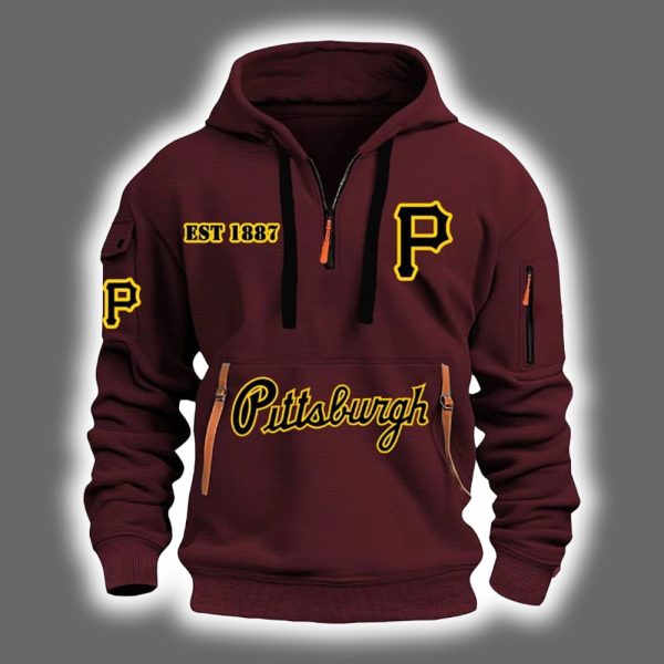 2025 Pirates Est 1887 Quarter Zip Hoodie 4