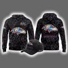 2025 Ravens Crucial Catch Intercept Cancer Hoodie Cap