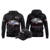 2025 Ravens Crucial Catch Intercept Cancer Hoodie Cap 2