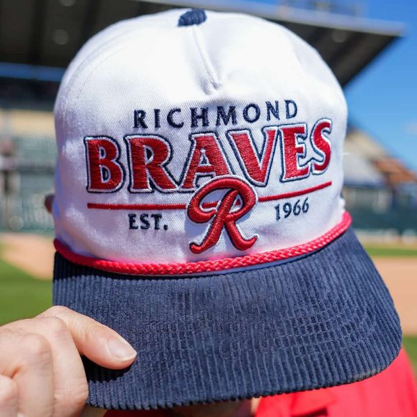 2025 Richmond Flying Squirrels Decades 1980s Night R Braves Hat Giveaway 2