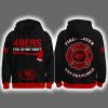 2025 SF 49ers Firefighter Appreciation Night Game Hoodie Joggers Cap