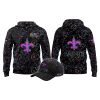 2025 Saints Crucial Catch Intercept Cancer Hoodie Cap 2
