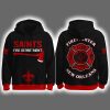 2025 Saints Firefighter Appreciation Night Game Hoodie Joggers Cap
