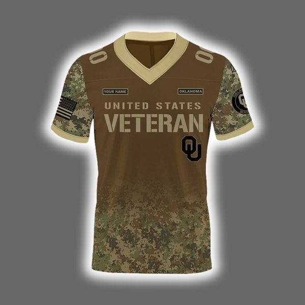 2025 Sooners Happy Veterans Day Night Game Jersey 2
