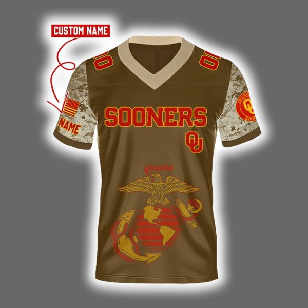 2025 Sooners x USMC 250th Birthday Celebration Night Game Jersey 2