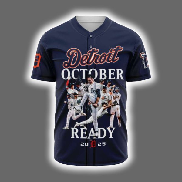 2025 Tigers October Ready Baseball Jersey 2