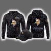 2025 Vikings Crucial Catch Intercept Cancer Hoodie Cap