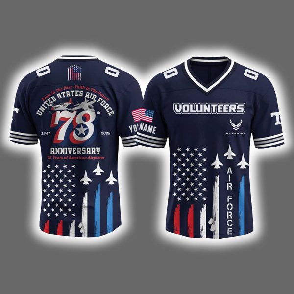 2025 Volunteers x Happy Birthday US Air Force Jersey