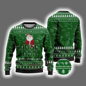 Merry Chemis-mas Science Ugly Christmas Sweater