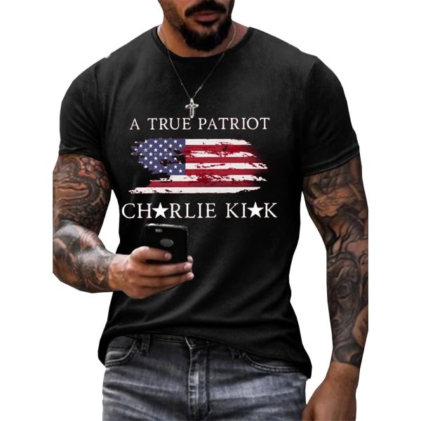 A True Patriot Charlie Kirk RIP Shirt