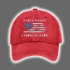 A True Patriot Charlie Kirk USA Flag Print Hat