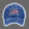 A True Patriot Charlie Kirk USA Flag Print Hat