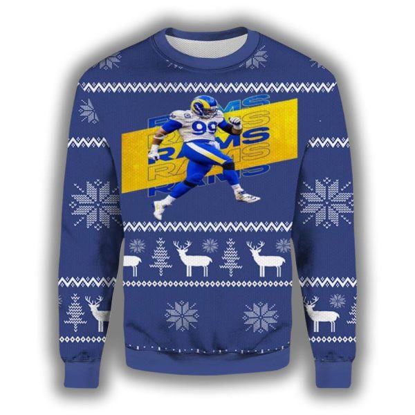 Aaron Donald Rams Ugly Christmas Sweater 2