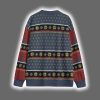 African American Santa Claus Ask Your Mom If Im Real Christmas Cardigan 2 2