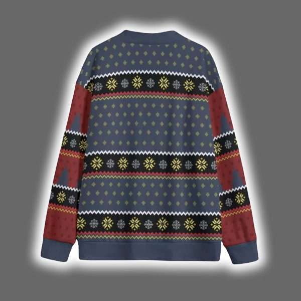 African American Santa Claus Ask Your Mom If Im Real Christmas Cardigan 2 2