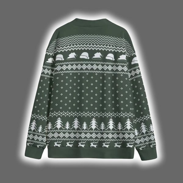 African American Santa Claus Christmas Cardigan 2