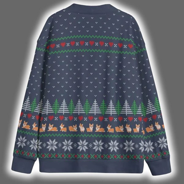 All I Want For Christmas Is Corgi Christmas Cardigan 5 2