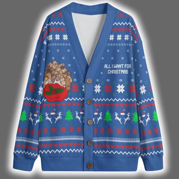 All I Want For Christmas Is Dirty Christmas Cardigan 3 1