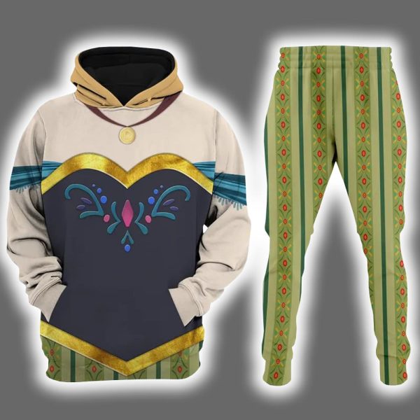 Anna Frozen Halloween Costume Hoodie Joggers