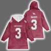 Arizona Budda Baker 3 Football Blanket Hoodie