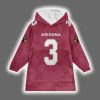 Arizona Budda Baker 3 Football Blanket Hoodie 2