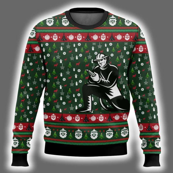 Awesome Firefighter Christmas Ugly Sweater 2