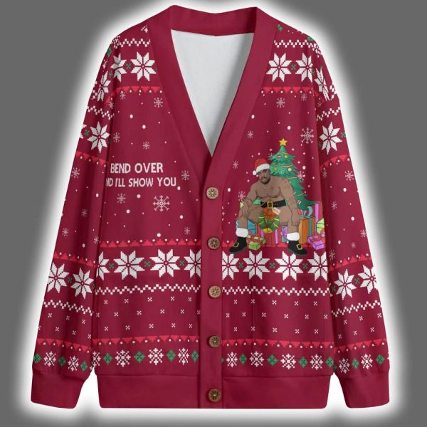 Barry Wood Bend Over And I Will Show You Christmas Cardigan 2 1