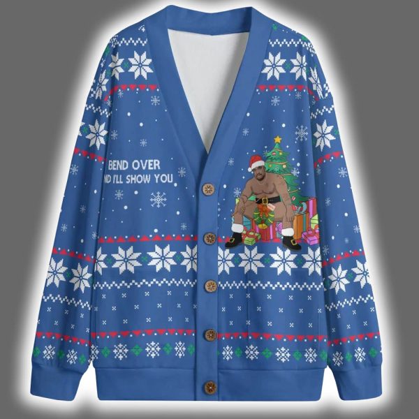 Barry Wood Bend Over And I Will Show You Christmas Cardigan 3 1
