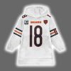 Bears Captain Caleb Williams 18 Football Unisex Blanket Hoodie 2