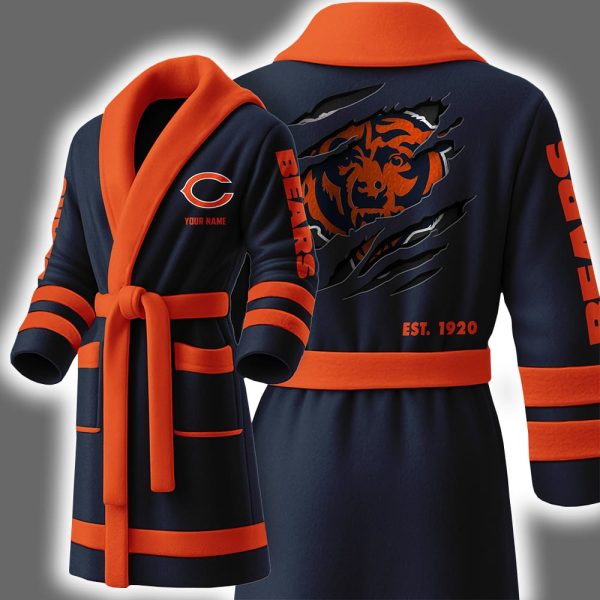 Bears Est 1920 Personalized Bathrobe 2