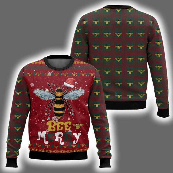 Bee Merry Ugly Christmas Sweater