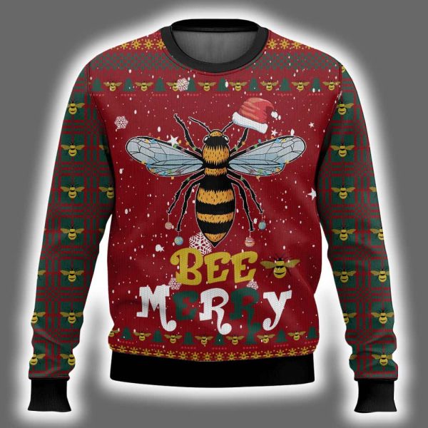 Bee Merry Ugly Christmas Sweater 2