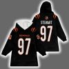 Bengals Shemar Stewart 97 Football Unisex Blanket Hoodie