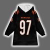 Bengals Shemar Stewart 97 Football Unisex Blanket Hoodie 2