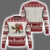 Bigfoot Christmas Tree Lights Ugly Christmas Sweater