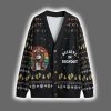 Bigfoot Toilet Believe In Christmas Cardigan