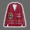 Bigfoot Toilet Believe In Christmas Cardigan 2 2
