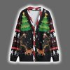 Bigfoot Walking Bulldog Christmas Cardigan 5