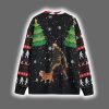 Bigfoot Walking Bulldog Christmas Cardigan 6