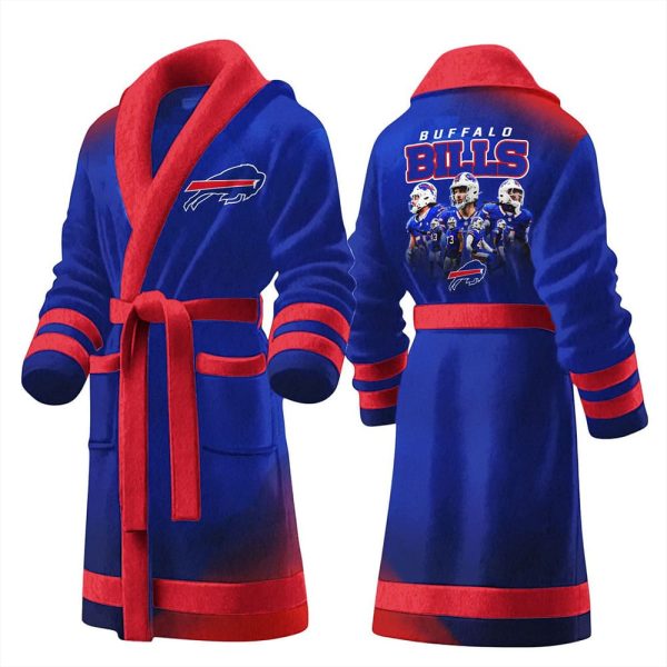 Bills Football Fleece Bathrobe