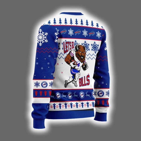 Bills Mafia Lets Go Bills Ugly Christmas Sweater 3