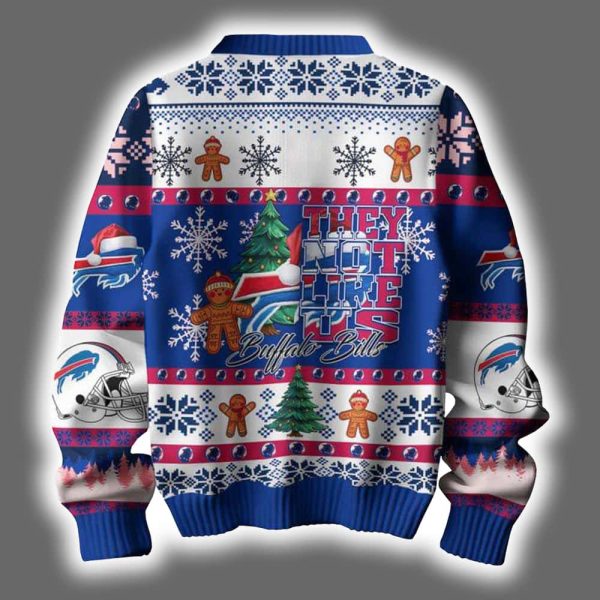 Bills They Not Like Us Ugly Christmas Sweater 3