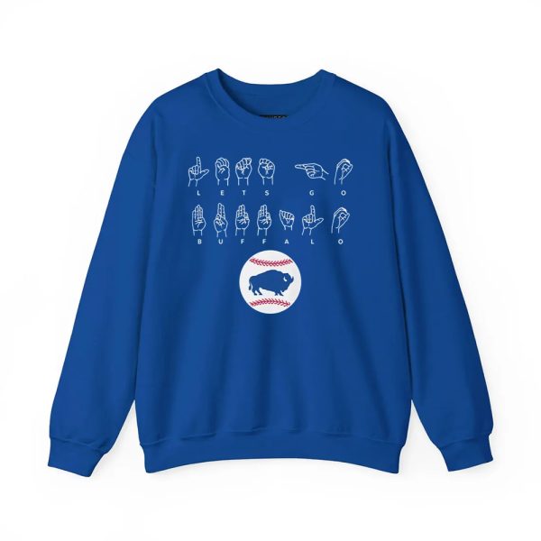 Bisons Let's Go Buffalo ASL Language Shirt