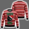Black Cat Dashing Through The No Ugly Christmas Sweater