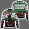 Black Cat Light Christmas Ugly Christmas Sweater