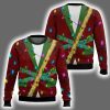 Blink Blink Santa Claus Ugly Christmas Sweater