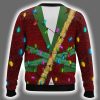 Blink Blink Santa Claus Ugly Christmas Sweater 3